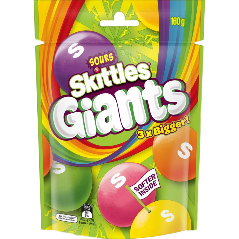 Skittles Giants Crazy Sours 132Gm