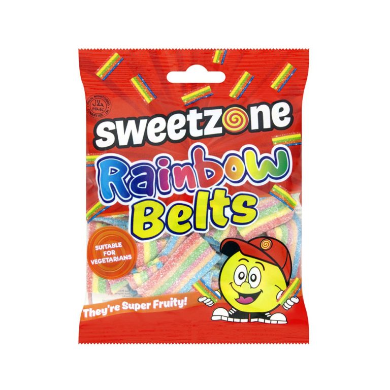 Sweetzone Rainbow Belts 90Gm