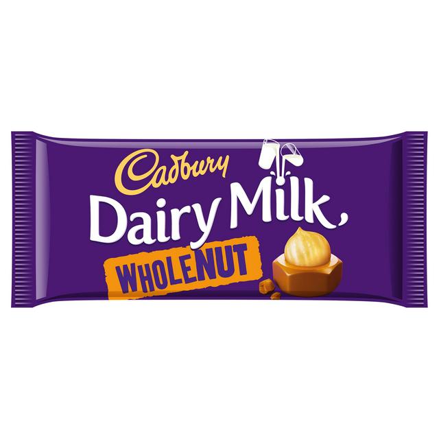 Cadbury Dairymilk Wholenut 180Gm Uk