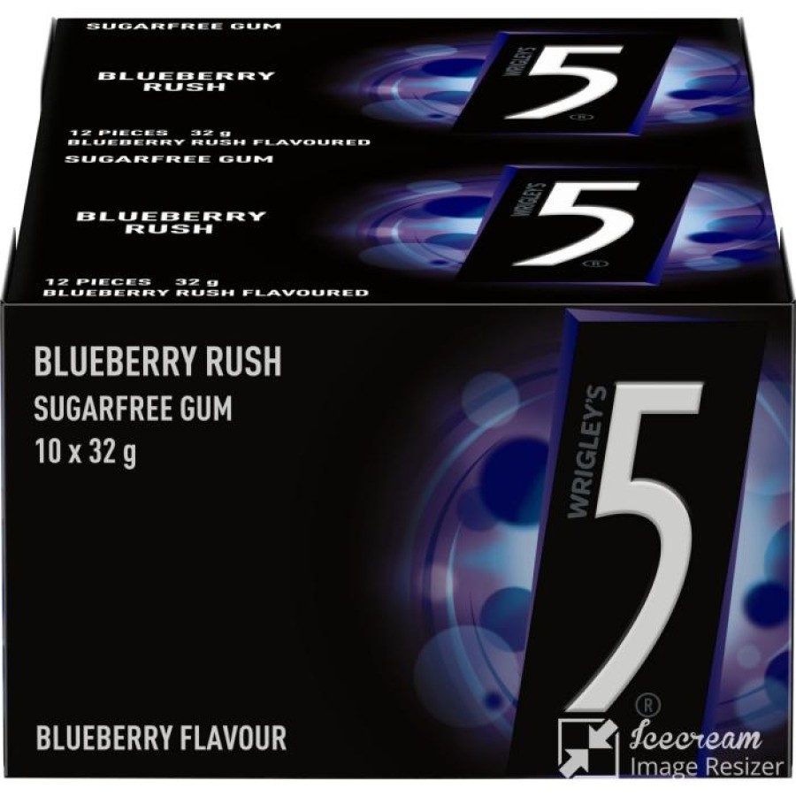 5 Gum Blueberry Rush 32gm