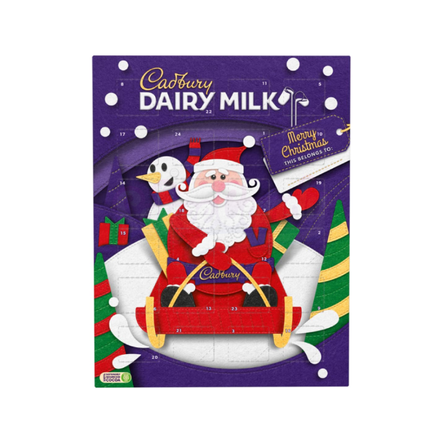 CADBURY DAIRY MILK ADVENT CALENDER 90GM