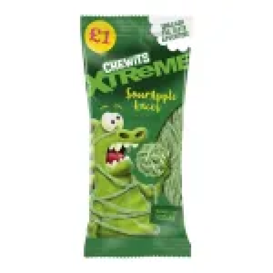 CHEWITS EXTREME SOUR APPLE LACES 200GM