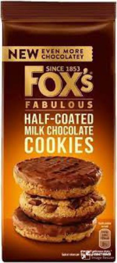 Fox's Fabulous Half-coated Milk Chocolate Cookies 175gm