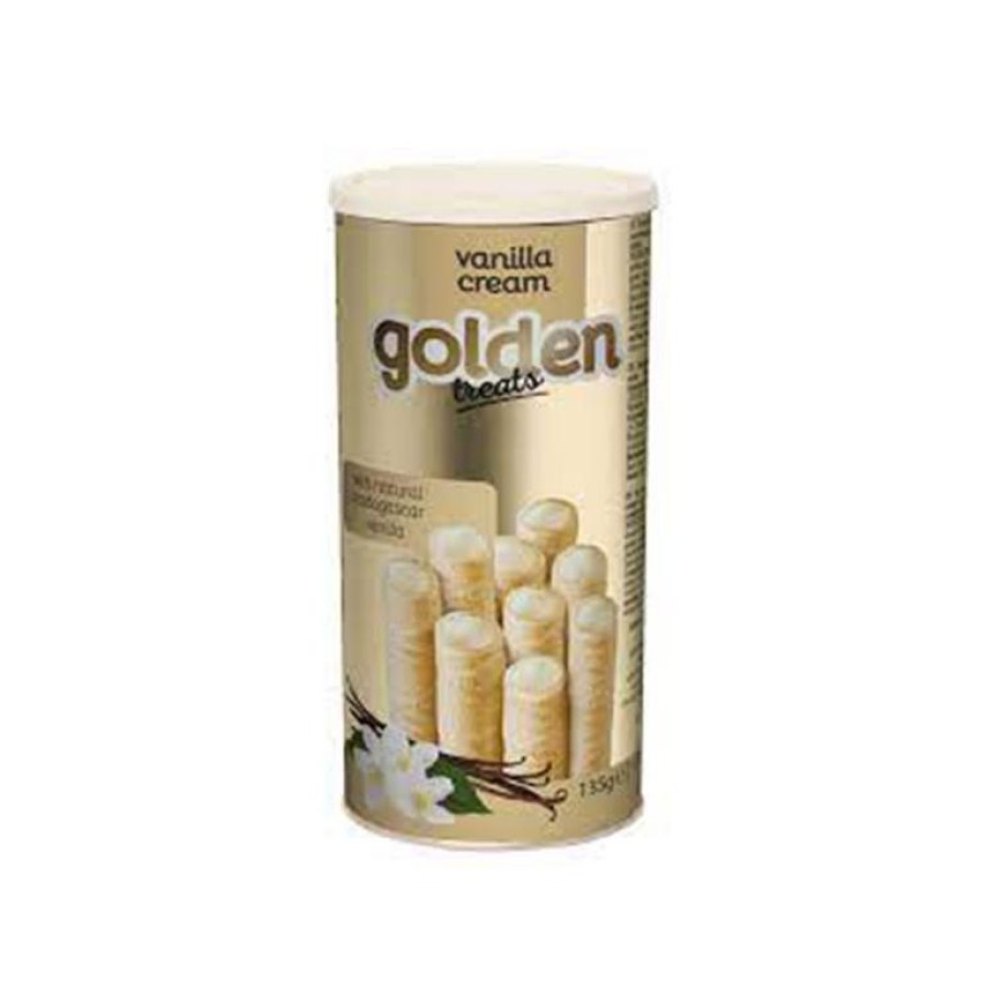 GB VANILLA CREAM FILING WAFER ROLLS 135G