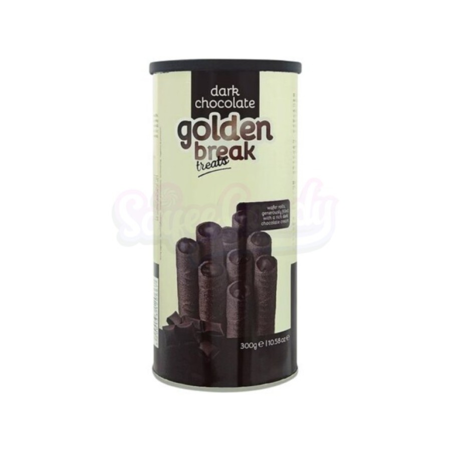 Golden Break Dark Chocolate Filled Wafer Rolls 135gm