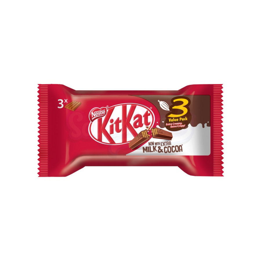 KITKAT 4 FINGERS 3 PACK 124.5GM