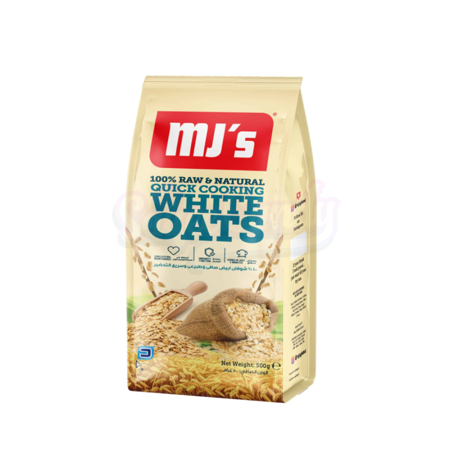 MJ's White Oats 500g Pouch