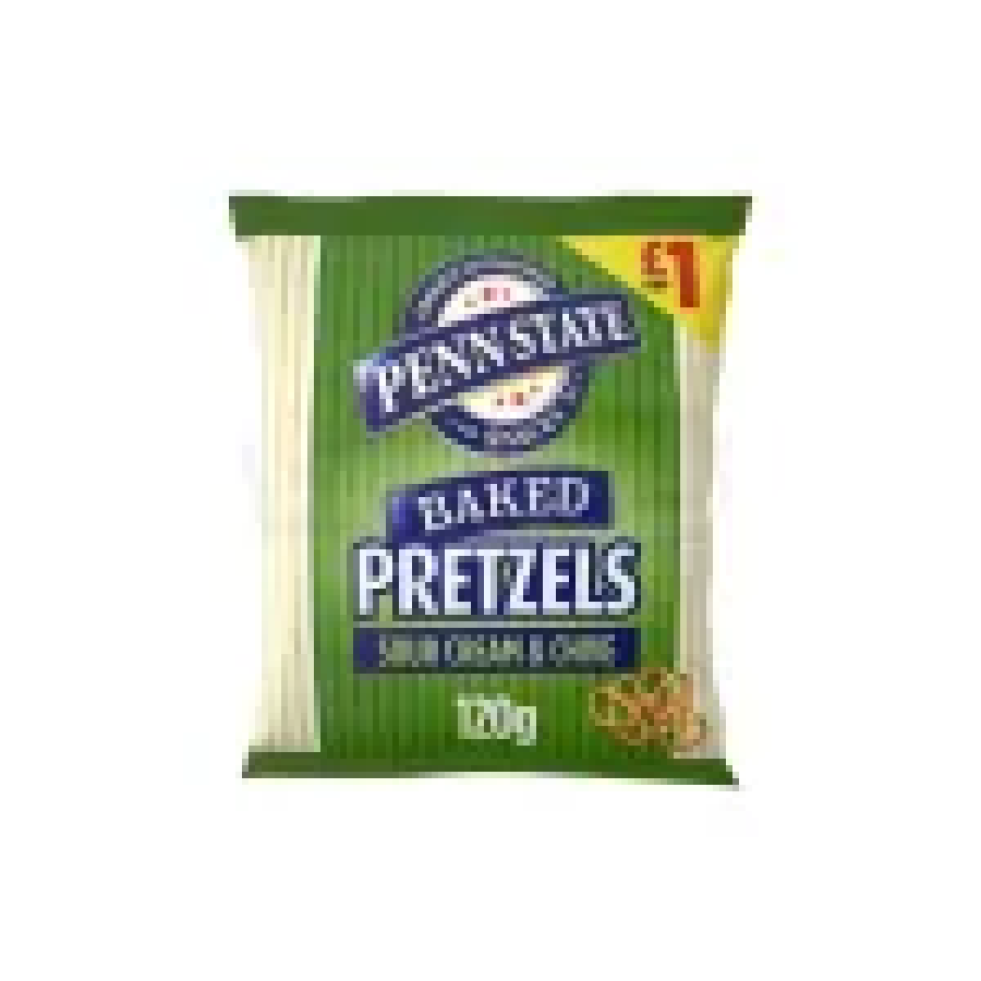 PENNSTATE PRETZELS SOUR CREAM & CHIVE 120GM