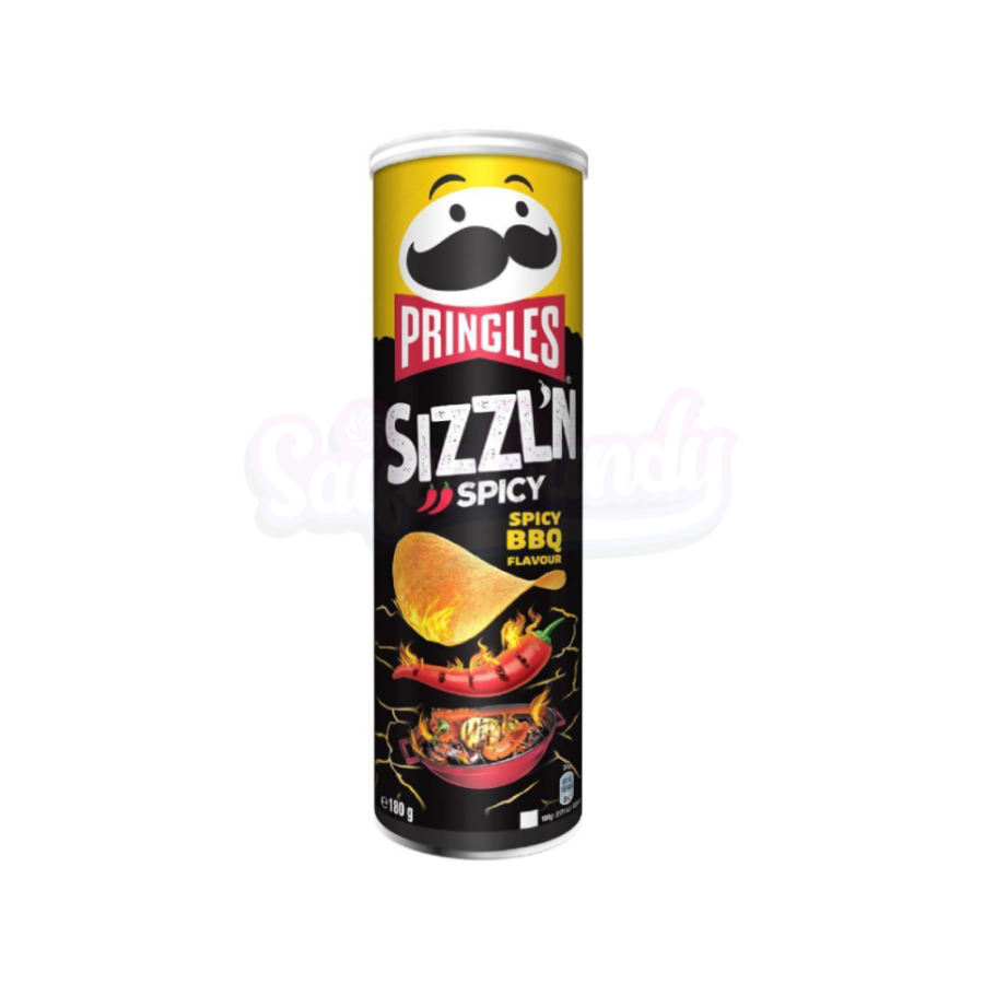 pringles sizzling spicy bbq 160gm